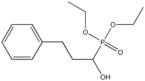 Phosphonic acid, (1-hydroxy-3-phenylpropyl)-, diethyl ester Structure