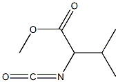methyl 2-isocyanato-3-methylbutanoate 구조식 이미지