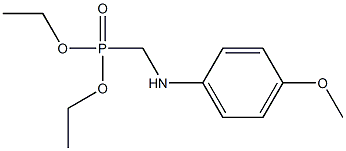 Phosphonic acid, [[(4-methoxyphenyl)amino]methyl]-, diethyl ester 구조식 이미지