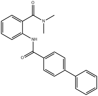 N,N-dimethyl-2-[(4-phenylbenzoyl)amino]benzamide 구조식 이미지