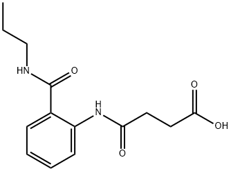 4-oxo-4-[2-(propylcarbamoyl)anilino]butanoic acid 구조식 이미지