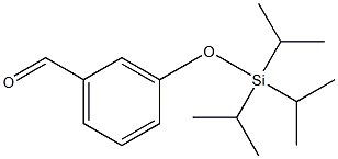 3-tri(propan-2-yl)silyloxybenzaldehyde Structure