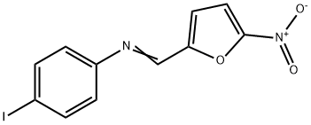 (4-iodophenyl)[(5-nitro-2-furyl)methylene]amine Structure