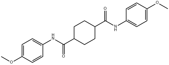 N,N'-bis(4-methoxyphenyl)-1,4-cyclohexanedicarboxamide Structure