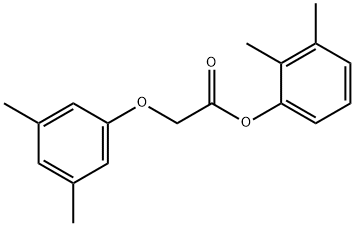 2,3-dimethylphenyl (3,5-dimethylphenoxy)acetate Structure