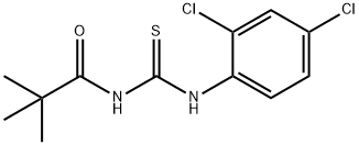 N-{[(2,4-dichlorophenyl)amino]carbonothioyl}-2,2-dimethylpropanamide Structure
