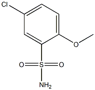 Benzenesulfonamide, 5-chloro-2-methoxy- Structure