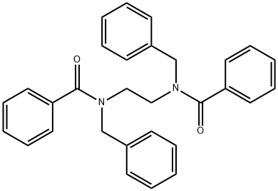 Benzamide, N,N'-1,2-ethanediylbis[N-(phenylmethyl)- Structure