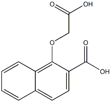 2-Naphthalenecarboxylic acid, 1-(carboxymethoxy)- 구조식 이미지