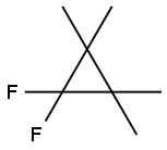 Cyclopropane, 1,1-difluoro-2,2,3,3-tetramethyl- Structure