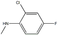 Benzenamine, 2-chloro-4-fluoro-N-methyl- 구조식 이미지