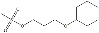 1-Propanol, 3-(cyclohexyloxy)-, methanesulfonate Structure