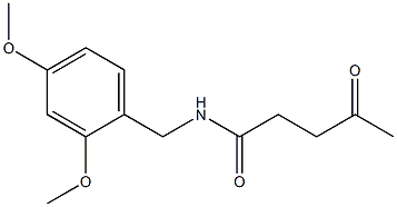 Pentanamide, N-[(2,4-dimethoxyphenyl)methyl]-4-oxo- Structure
