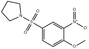 1-[(4-methoxy-3-nitrophenyl)sulfonyl]pyrrolidine 구조식 이미지