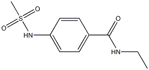 N-ethyl-4-(methanesulfonamido)benzamide Structure