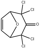 8-Oxabicyclo[3.2.1]oct-6-en-3-one, 2,2,4,4-tetrachloro- Structure