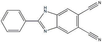1H-Benzimidazole-5,6-dicarbonitrile, 2-phenyl- Structure