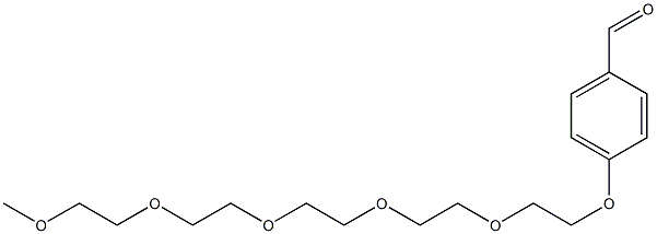 Benzaldehyde, 4-(3,6,9,12,15-pentaoxahexadec-1-yloxy)- Structure