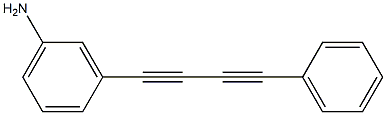 Benzenamine, 3-(4-phenyl-1,3-butadiynyl)- Structure