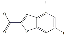 Benzo[b]thiophene-2-carboxylic acid, 4,6-difluoro- Structure