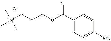 1-Propanaminium, 3-[(4-aminobenzoyl)oxy]-N,N,N-trimethyl-, chloride Structure