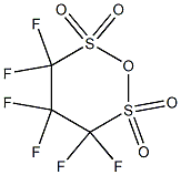 1,2,6-Oxadithiane, 3,3,4,4,5,5-hexafluoro-, 2,2,6,6-tetraoxide Structure