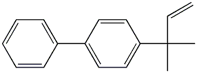 1,1'-Biphenyl, 4-(1,1-dimethyl-2-propenyl)- 구조식 이미지