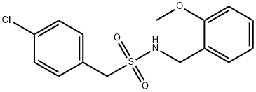 1-(4-chlorophenyl)-N-(2-methoxybenzyl)methanesulfonamide Structure