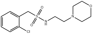 1-(2-chlorophenyl)-N-[2-(morpholin-4-yl)ethyl]methanesulfonamide Structure