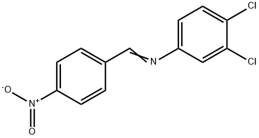 (3,4-dichlorophenyl)(4-nitrobenzylidene)amine 구조식 이미지