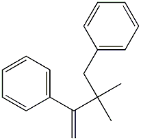 Benzene, 1,1'-(2,2-dimethyl-1-methylene-1,3-propanediyl)bis- Structure