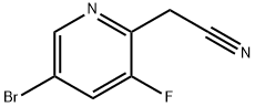 2-(5-BROMO-3-FLUOROPYRIDIN-2-YL)ACETONITRILE Structure