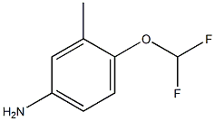 Benzenamine, 4-(difluoromethoxy)-3-methyl- Structure