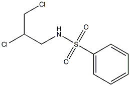 Benzenesulfonamide,N-(2,3-dichloropropyl)- Structure