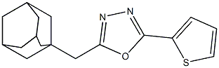 2-(1-adamantylmethyl)-5-thiophen-2-yl-1,3,4-oxadiazole Structure