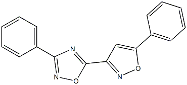 3-phenyl-5-(5-phenyl-1,2-oxazol-3-yl)-1,2,4-oxadiazole Structure