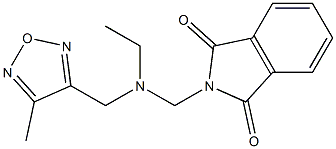 2-[[ethyl-[(4-methyl-1,2,5-oxadiazol-3-yl)methyl]amino]methyl]isoindole-1,3-dione Structure