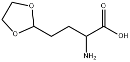 2-amino-4-(1,3-dioxolan-2-yl)butanoic acid 구조식 이미지