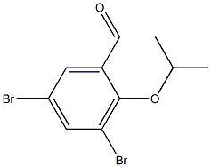 3,5-dibromo-2-propan-2-yloxybenzaldehyde Structure