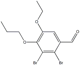 2,3-dibromo-5-ethoxy-4-propoxybenzaldehyde Structure