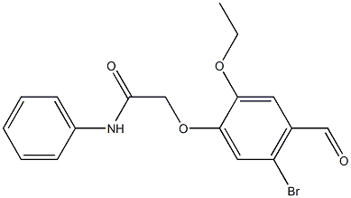 2-(5-bromo-2-ethoxy-4-formylphenoxy)-N-phenylacetamide Structure