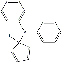 Lithium, [1-(diphenylphosphino)-2,4-cyclopentadien-1-yl]- 구조식 이미지