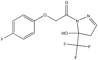 2-(4-fluorophenoxy)-1-[5-hydroxy-5-(trifluoromethyl)-4H-pyrazol-1-yl]ethanone Structure