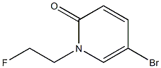 2(1H)-Pyridinone, 5-bromo-1-(2-fluoroethyl)- 구조식 이미지