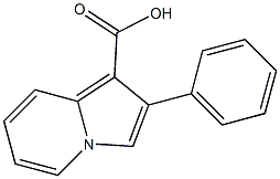 1-Indolizinecarboxylic acid, 2-phenyl- Structure