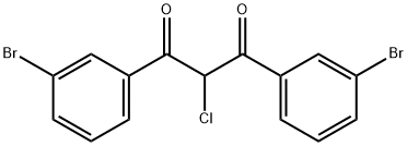 1,3-bis(3-bromophenyl)-2-chloropropane-1,3-dione 구조식 이미지