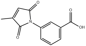 3-(3-methyl-2,5-dioxo-2,5-dihydro-1H-pyrrol-1-yl)benzoic acid 구조식 이미지