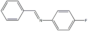 Benzenamine, 4-fluoro-N-(phenylmethylene)-, (E)- Structure