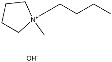 Pyrrolidinium, 1-butyl-1-methyl-, hydroxide Structure