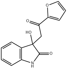 3-[2-(furan-2-yl)-2-oxoethyl]-3-hydroxy-1H-indol-2-one 구조식 이미지